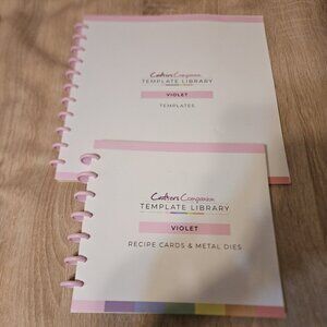 Crafters Companion Template Library Violet Templates & Recipe Cards & Metal Dies